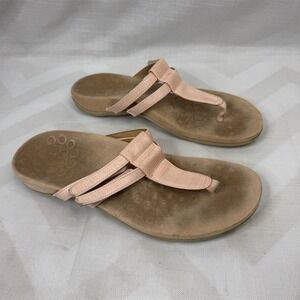 Vionic Women's Elvia Thong Sandals Pink‎ Size 8 Arch Support Casual